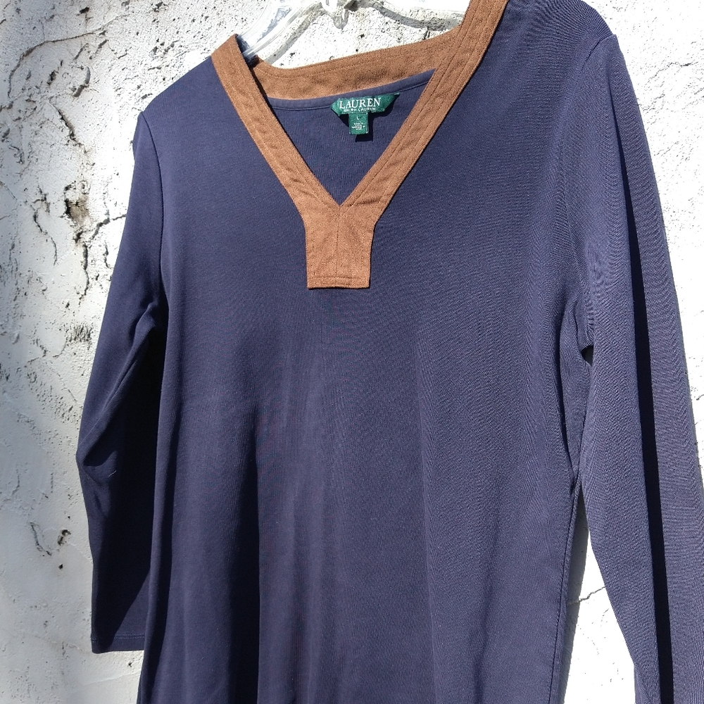 RALPH LAUREN BLOUSE.  SIZE LARGE